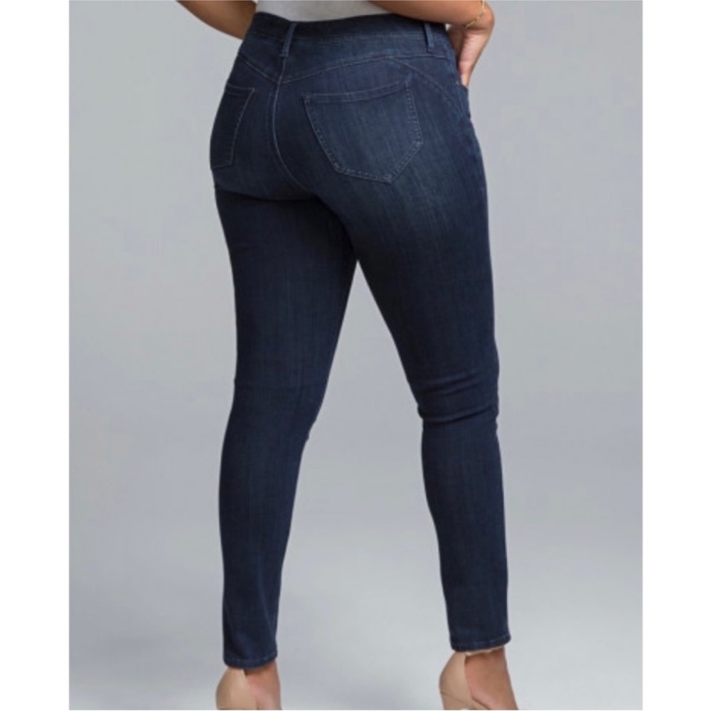 Curves 360 by NYDJ Women's Denim Jeans Plus Size 14 Blue BOOST Stretch FLAW